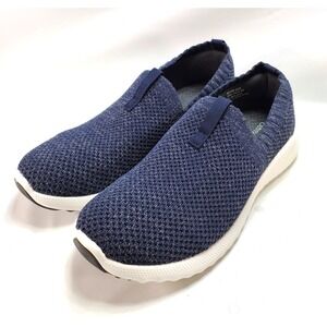 Aetrex Angie Slip-On Navy Blue Metallic Womens Sneaker USA Size 10